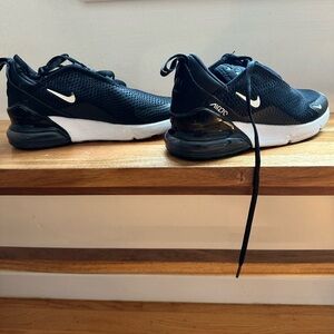 Nike Kids Black and White Air Max 270 Sneakers